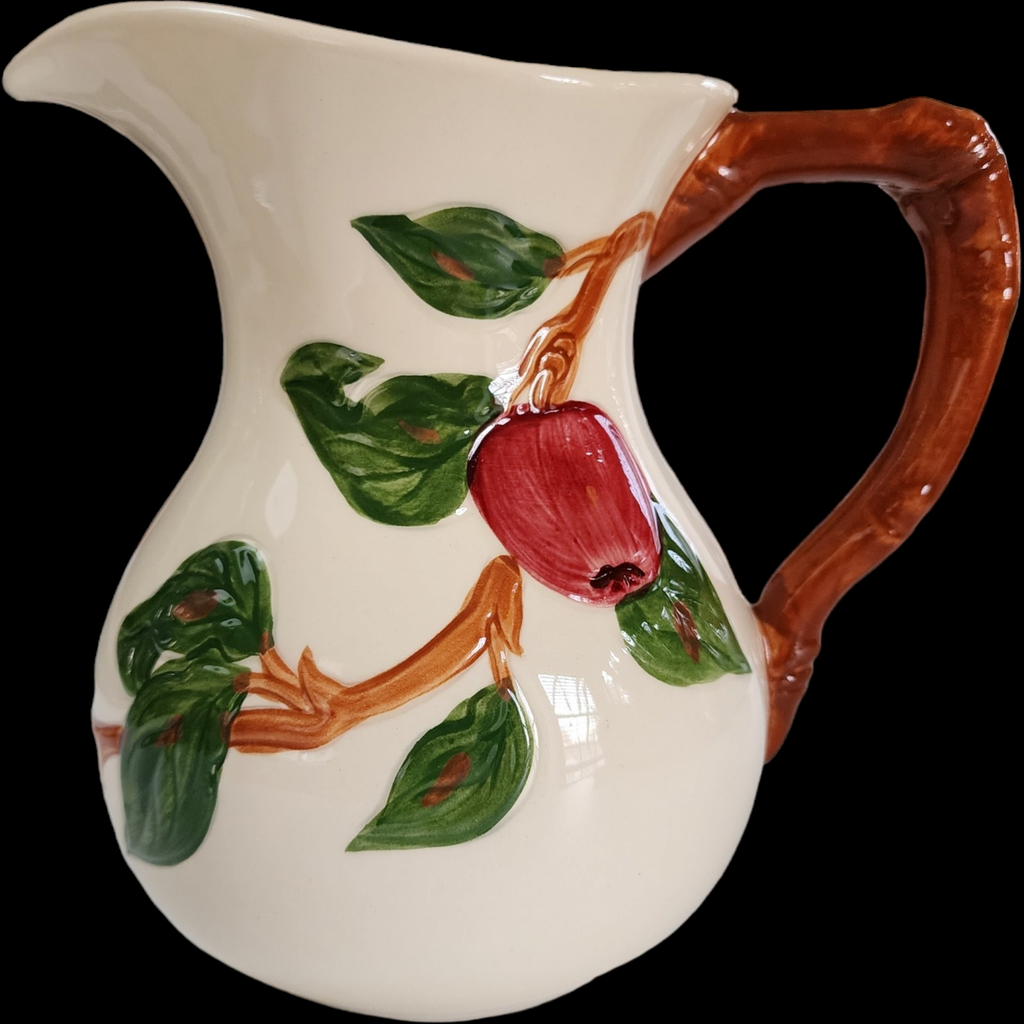 Franciscan Gladding McBean Apple 28 Oz Milk Pitcher USA Backstamp