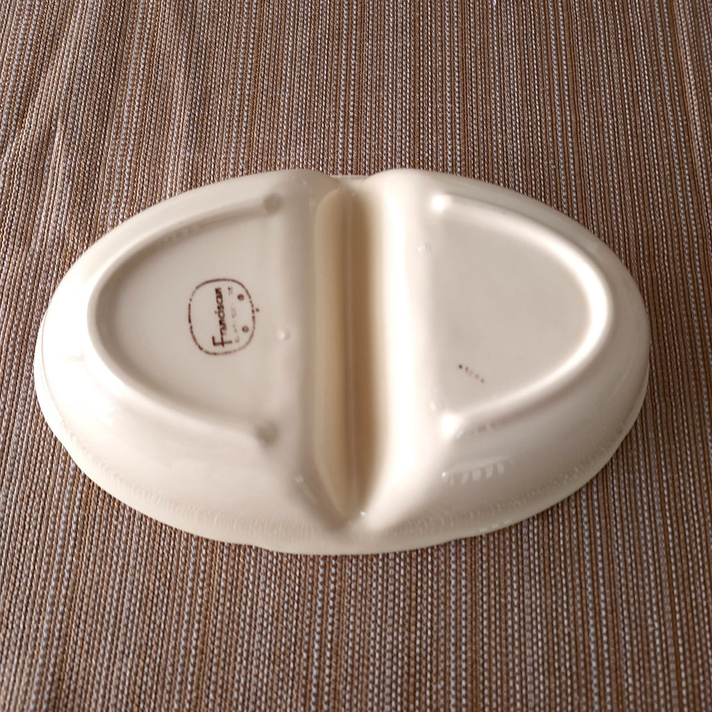 Gladding McBean Franciscan Apple  Oval Divided Vegetable Bowl
