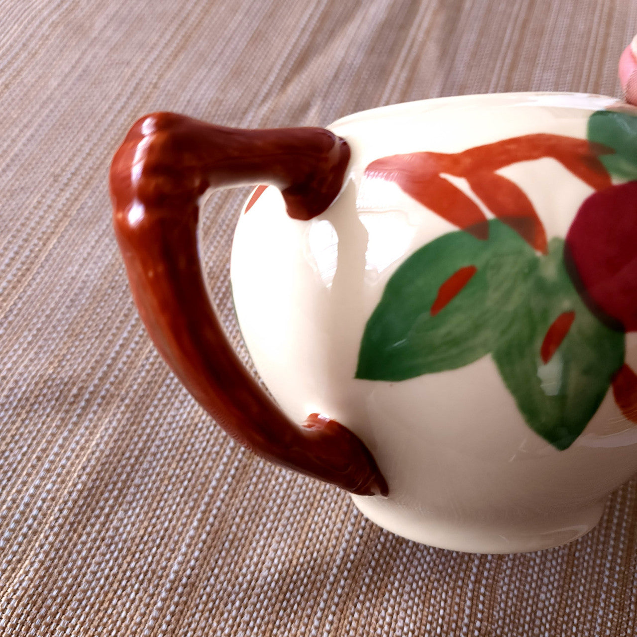 Gladding McBean Franciscan Apple Teapot No Lid