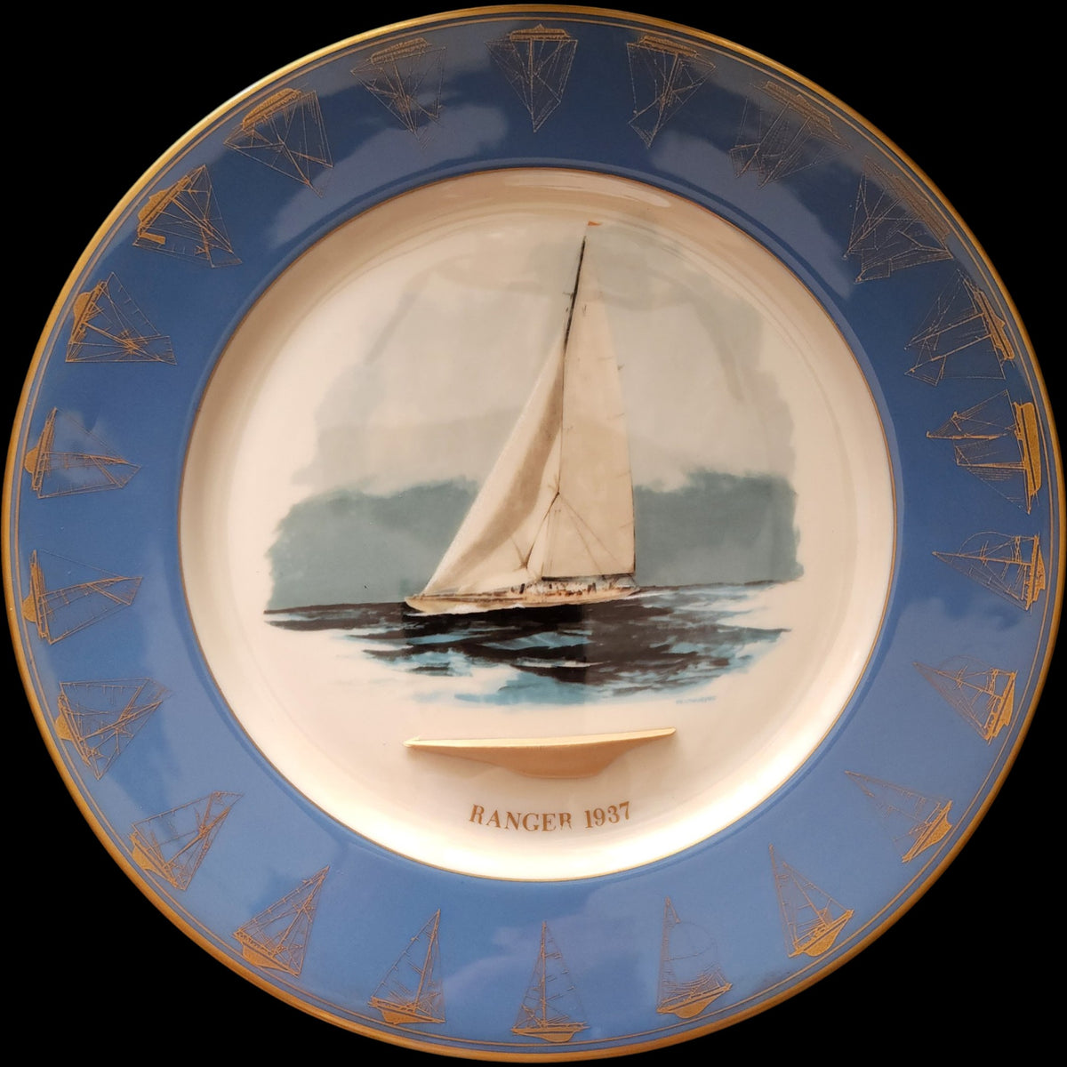Gorham Americas Cup Ranger 1937 Yachting Collector Plate Fine China Limited Ed