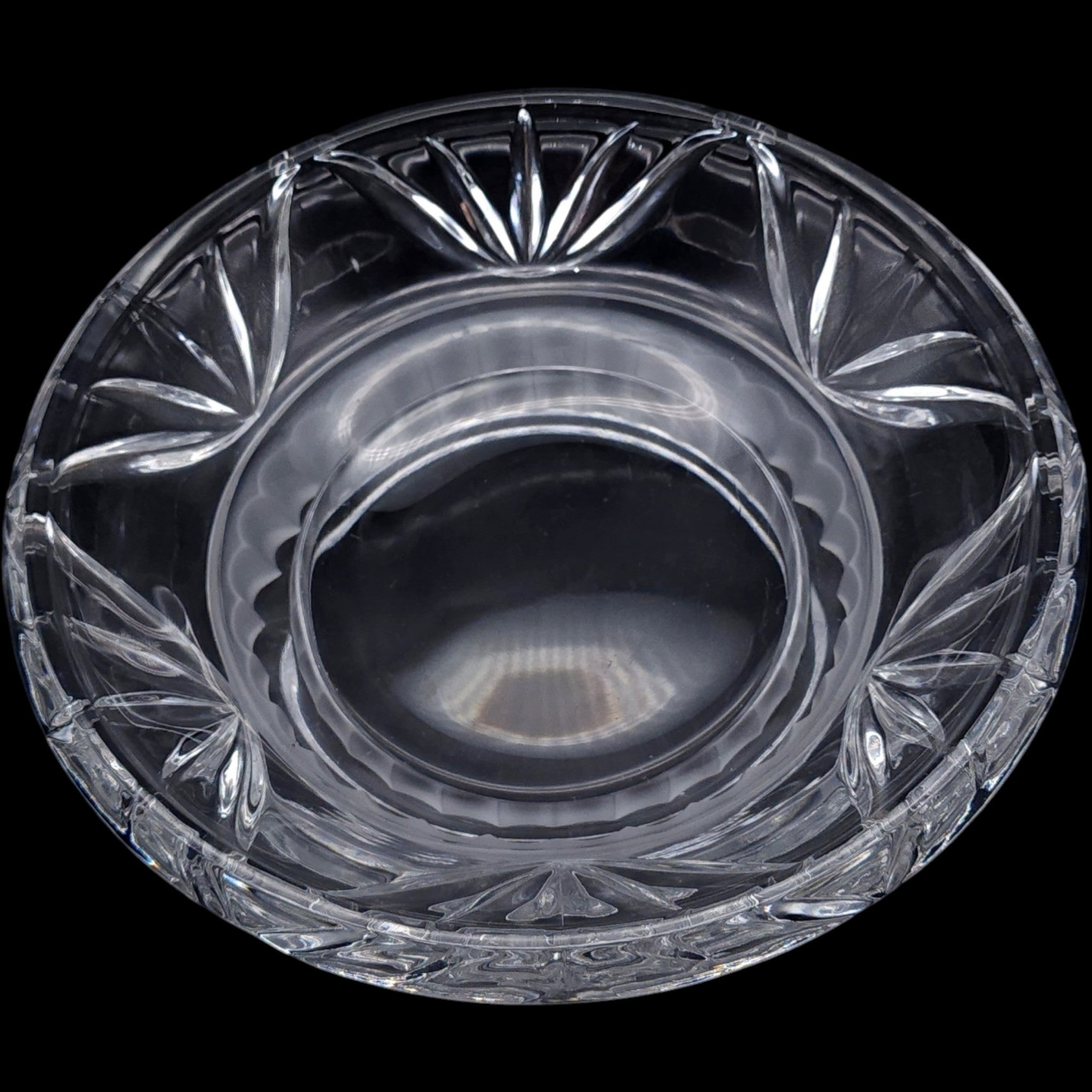 Vintage Gorham Fine Crystal Pedestal Candy Dish Made in Poland