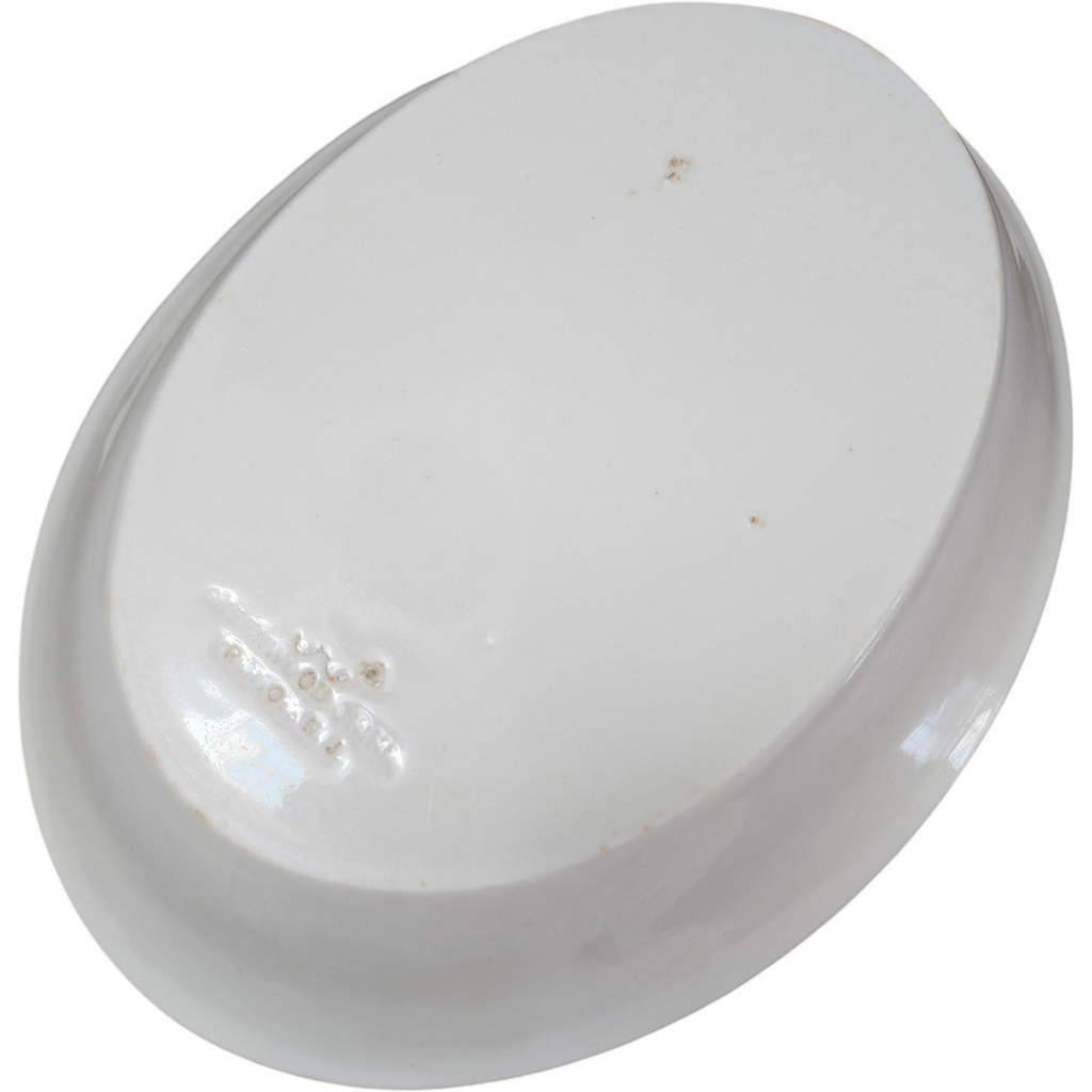Greenwood China White Ironstone  Smooth Relish Dish Bowl
