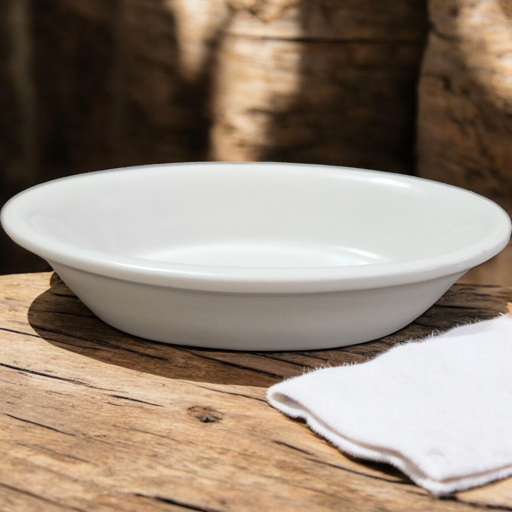 Greenwood China White Ironstone  Smooth Relish Dish Bowl