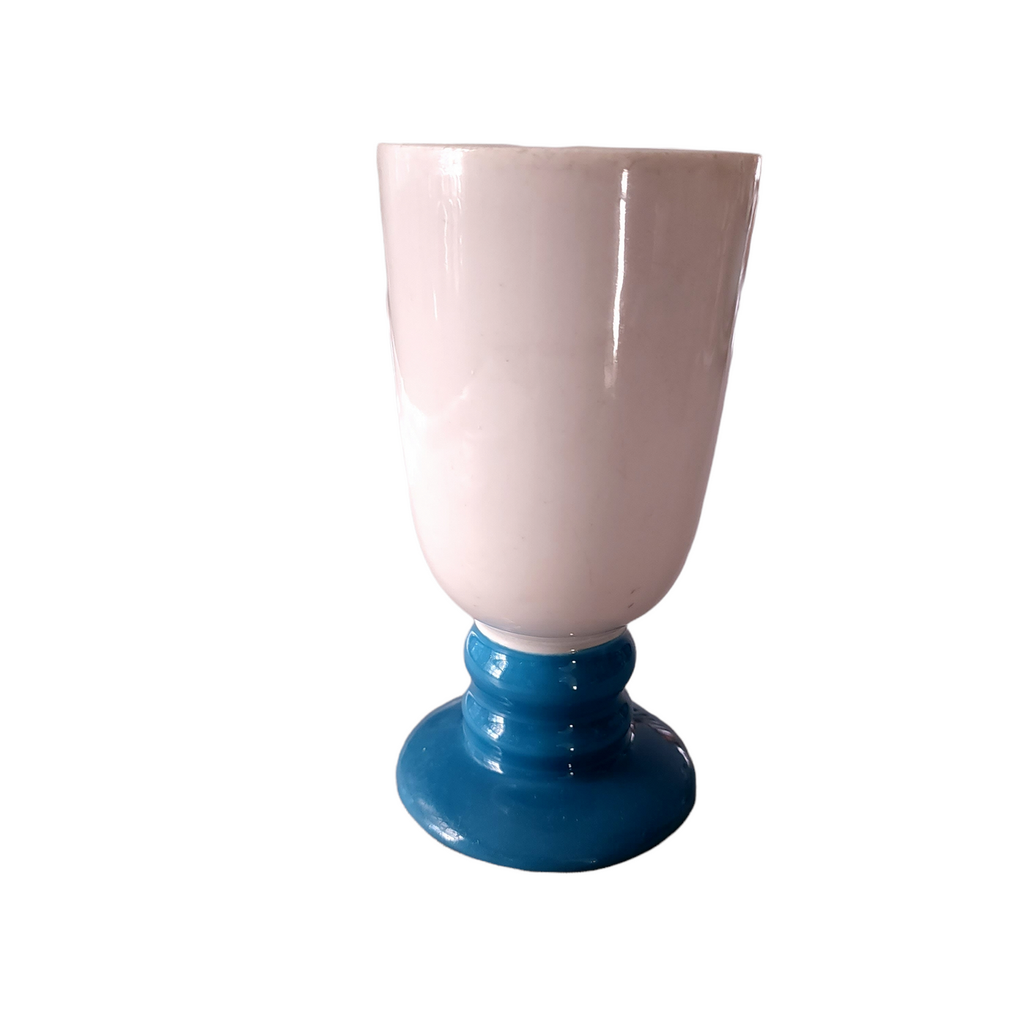 6 1/8" HALL Two Tone White Upper Irish Coffee Mug