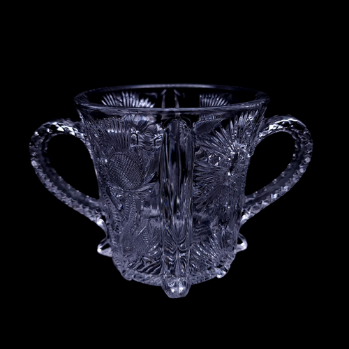 4" HIGBEE Panelled Thistle Sugar Bowl no Lid