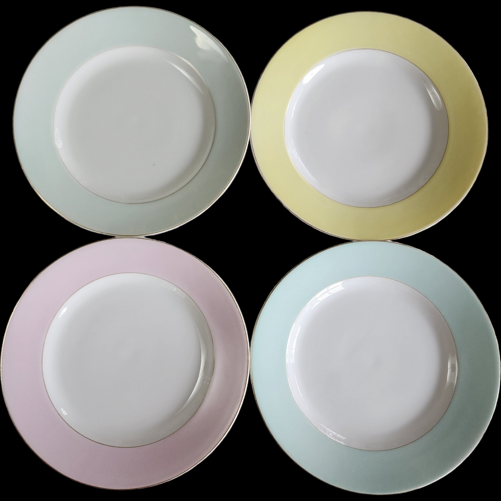 7 1/2" Hutschenreuther HR Porcelain Dessert Pie Plate Germany Set of 6