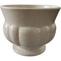 Haeger Pottery Cream Ceramic Footed Planter