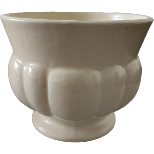 Haeger Pottery Cream Ceramic Footed Planter