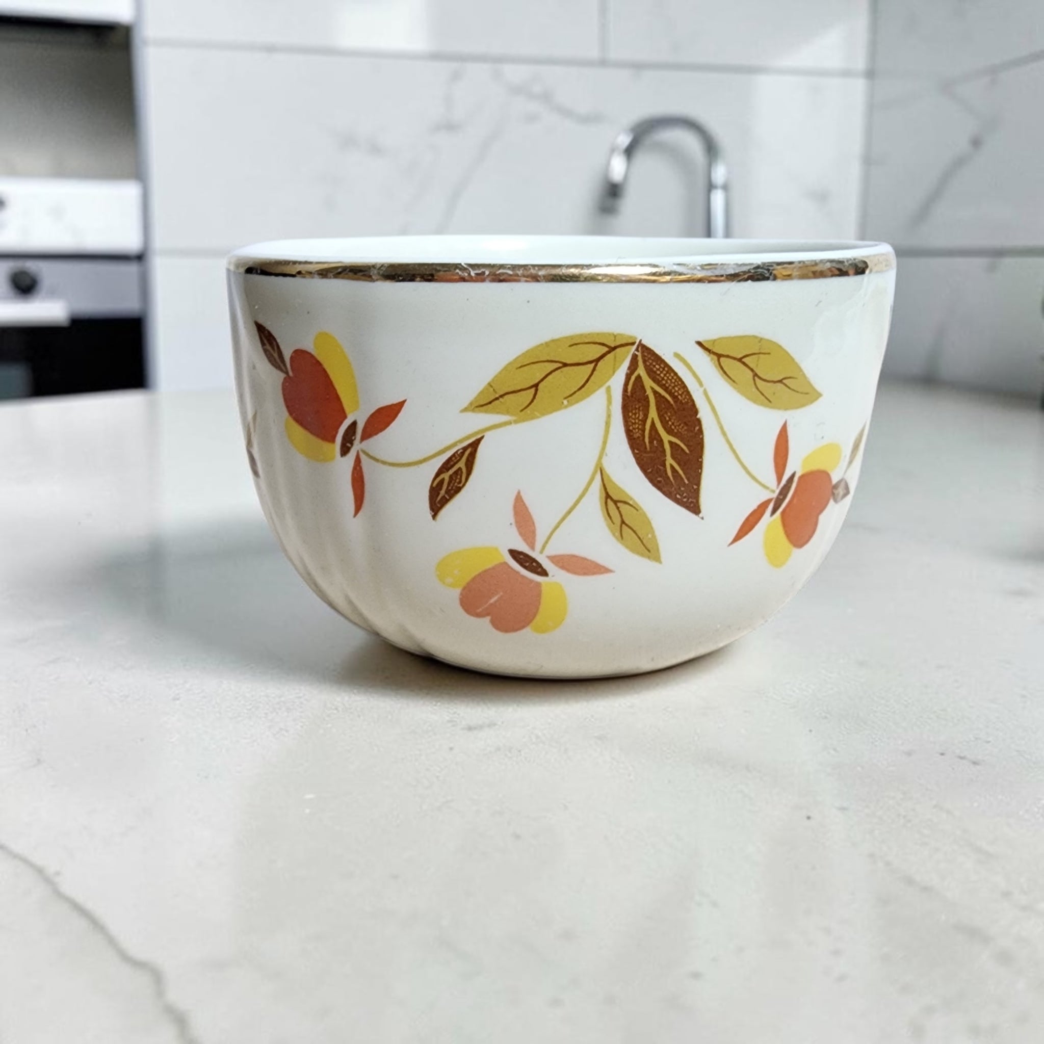 Hall China Autumn Leaf 7 Oz Radiance Custard