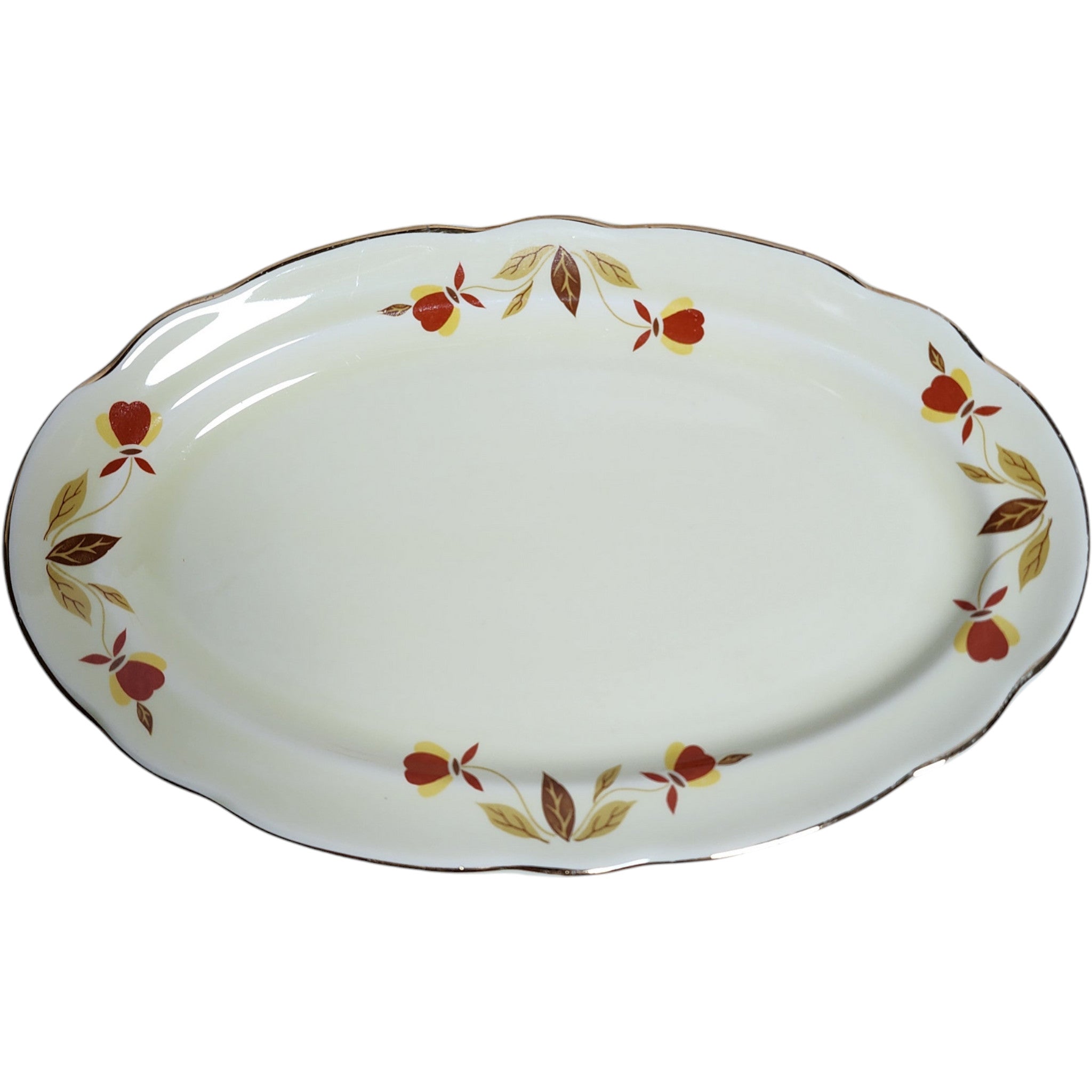 Hall China Autumn Leaf Underplate for Ruffled D Pickle Dish/Gravy Boat