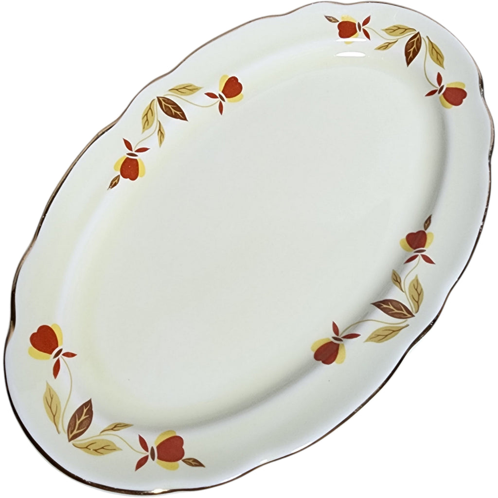 Hall China Autumn Leaf Underplate for Ruffled D Pickle Dish/Gravy Boat