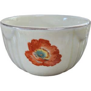 Hall Orange Poppy 7 Oz Radiance Custard Bowl