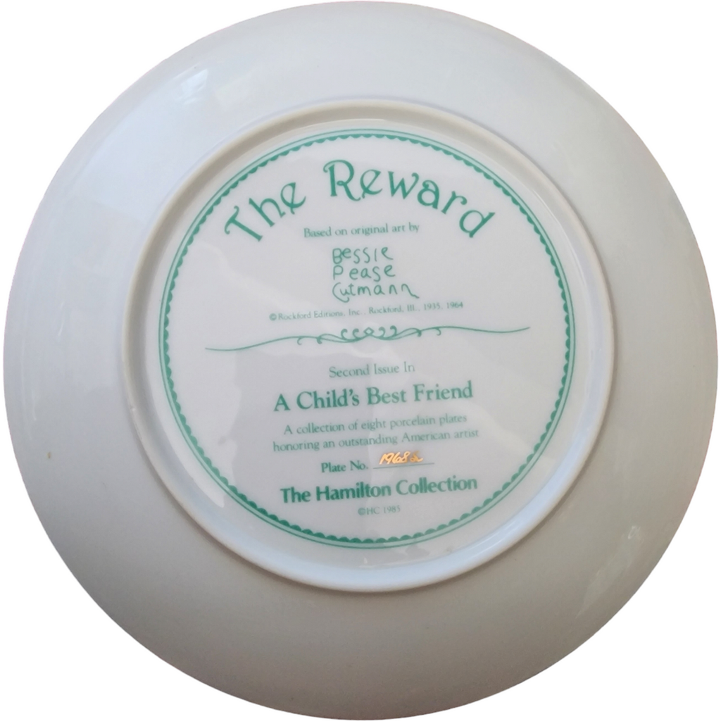 Hamilton Collection A Child's Best Friend The Reward - Decorative Plate No Box