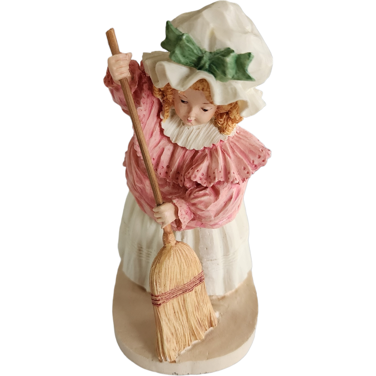 Hamilton Collection Maud Humphrey Bogart Figurine Resin Cleaning House Miniature