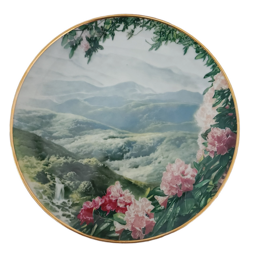 Hamilton Collection Sea To Shining Sea Blue Ridge MountainS Plate Boxed