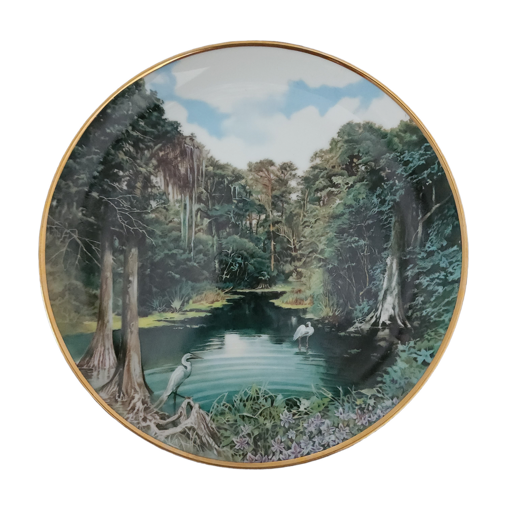 Hamilton Collection Sea To Shining Sea Florida EvergladeS Plate Boxed