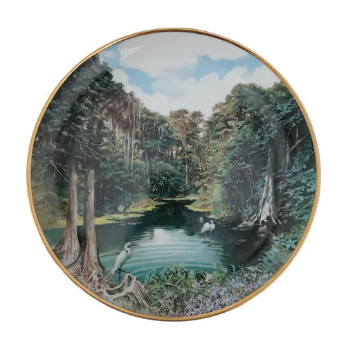 Hamilton Collection Sea To Shining Sea Florida EvergladeS Plate Boxed