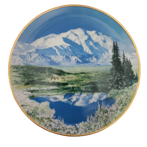 Hamilton Collection Sea To Shining Sea Mount McKinley Plate Boxed