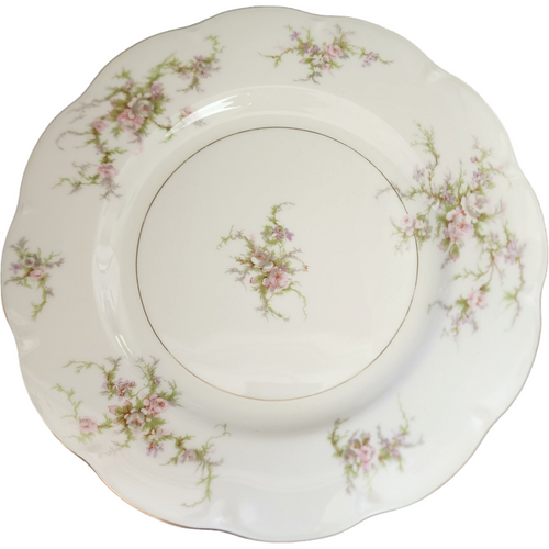 Haviland Rosalinde New York Scallop Pink, Lavender & White Flowers  Large Dinner Plate