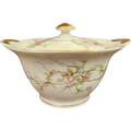 Haviland Rosalinde New York Scallop Pink, Lavender & White Flowers  Sugar Bowl & Lid