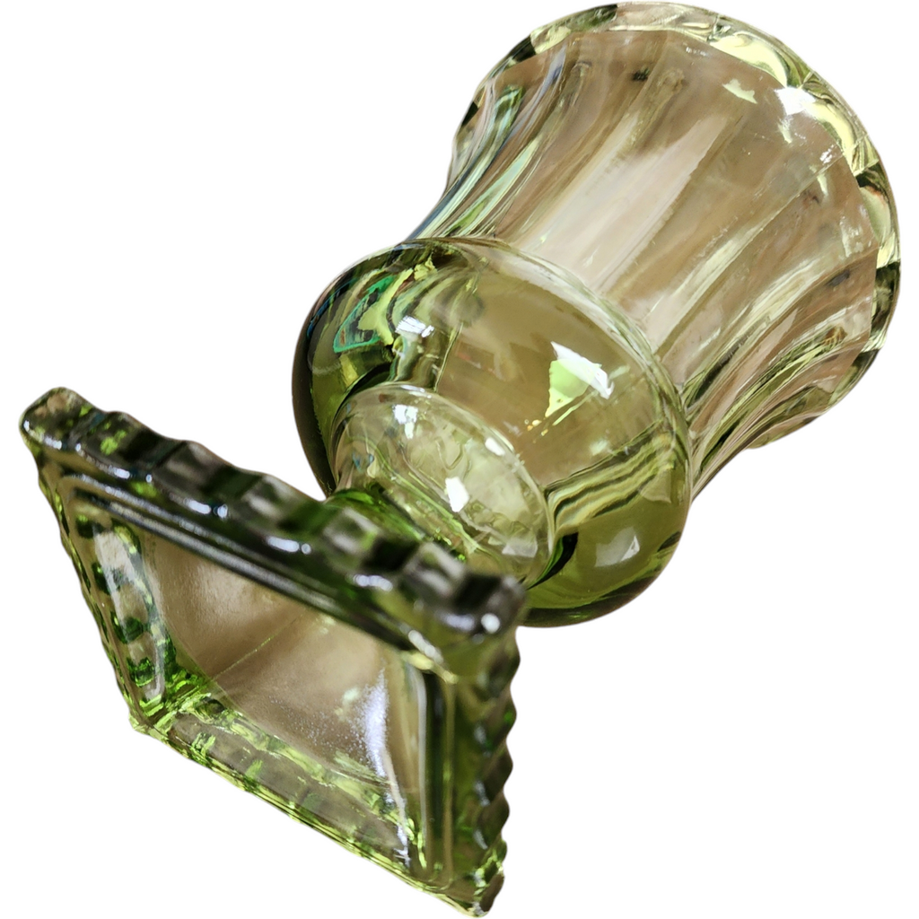 Hazel-Atlas Eldorado Avocado Green Footed Vase
