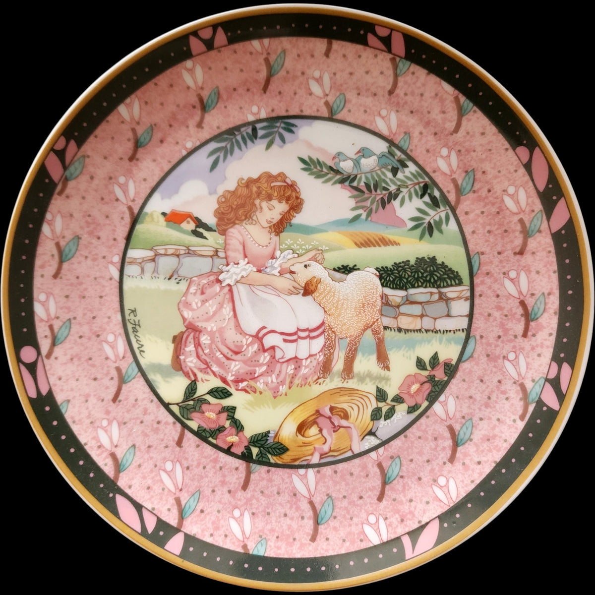 Heinrich Villeroy & Boch Mary Had a Little Lamb Collector Plate