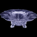 Heisey Clear Glass Barcelona Pattern 3-Toed Footed Console Bowl
