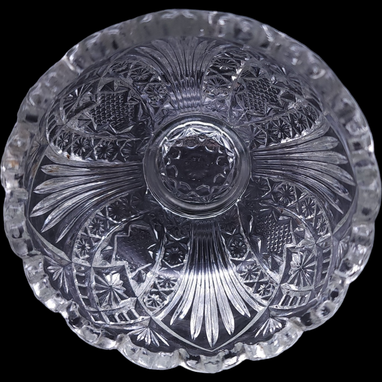 New Martinsville Arrowhead In Oval Salt Dip Dish