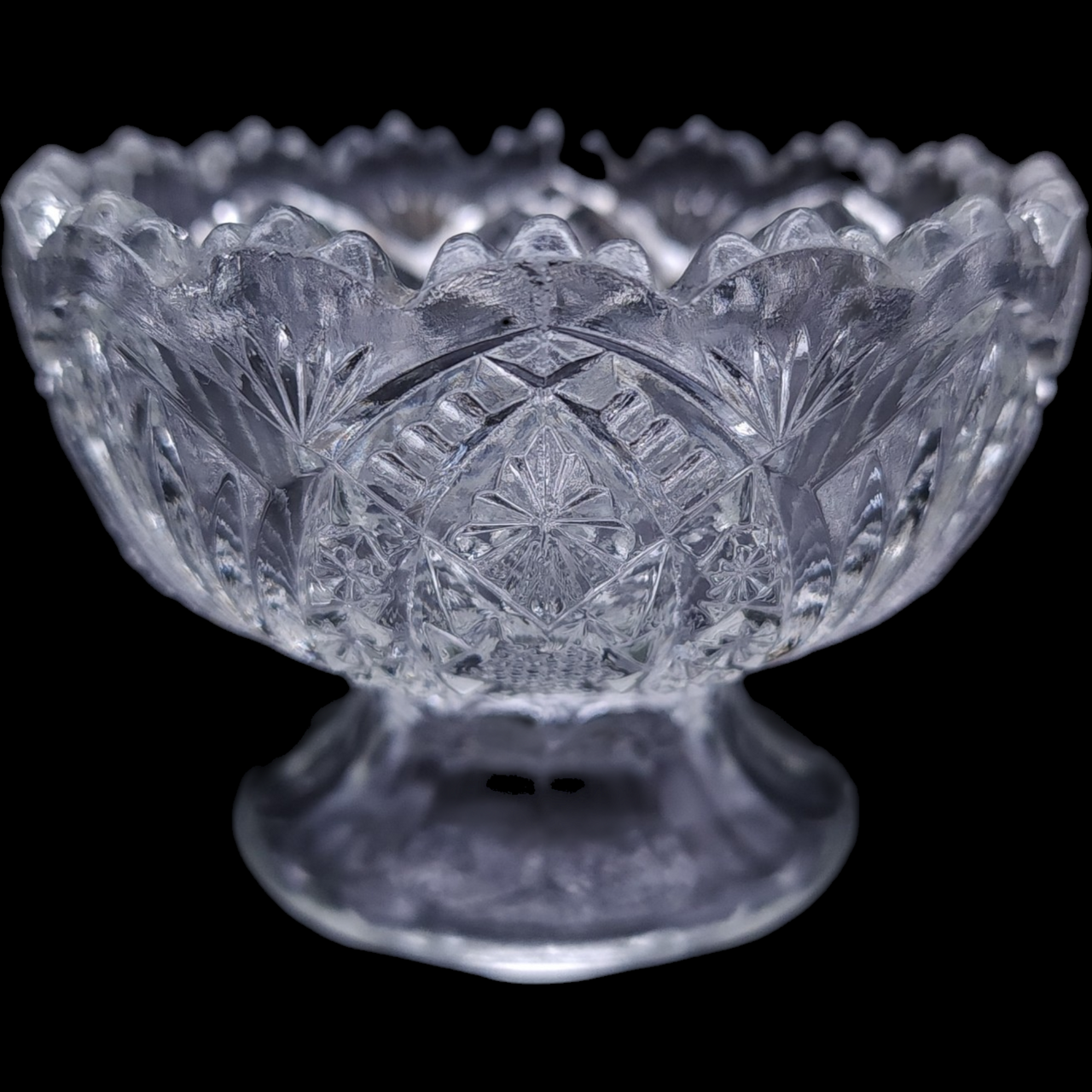 New Martinsville Arrowhead In Oval Salt Dip Dish