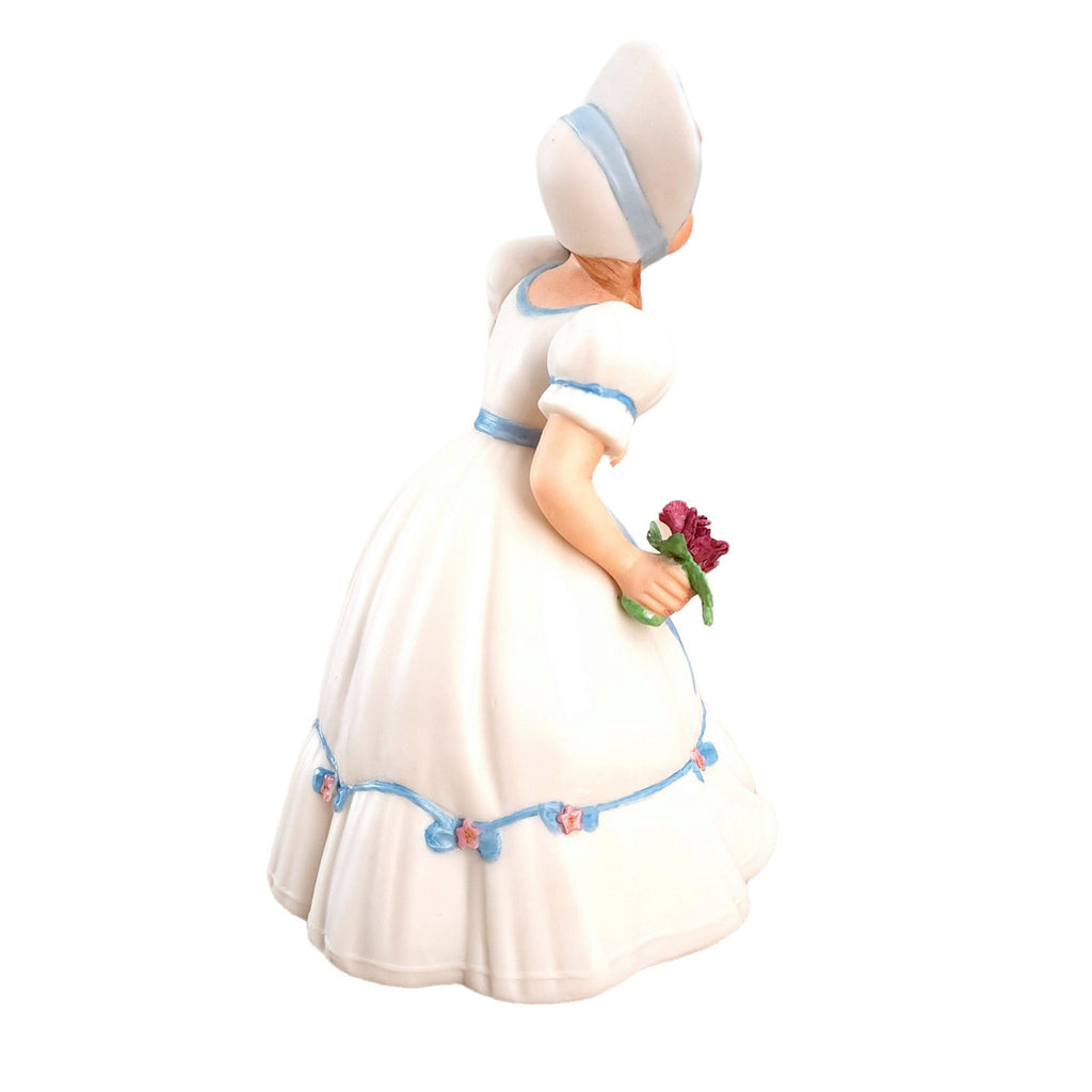 Holland Mold Ceramic Girl Wearing White Dress Figurine
