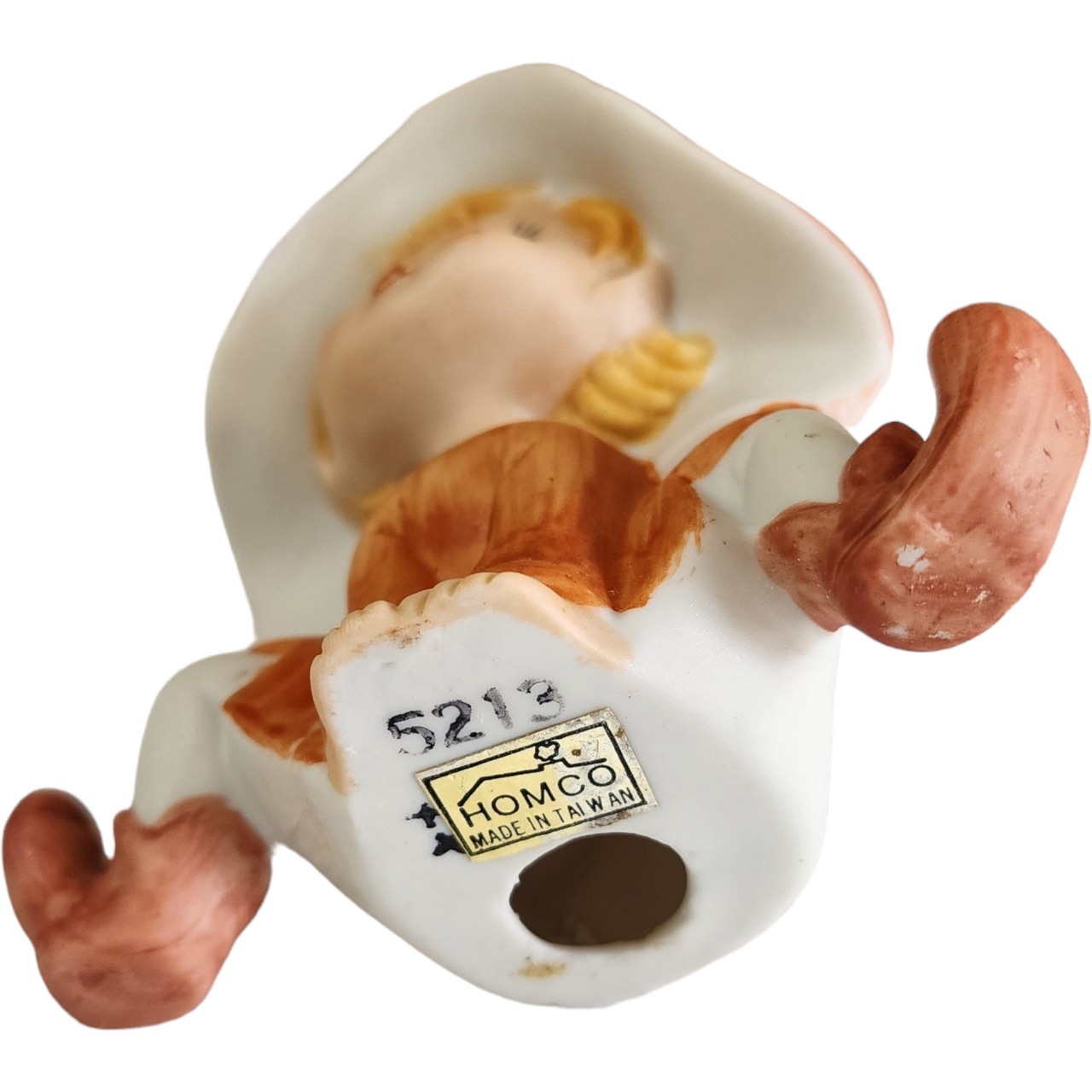 Homco Elf Pixie Gnome Bisque Porcelain # 5213 Figurine