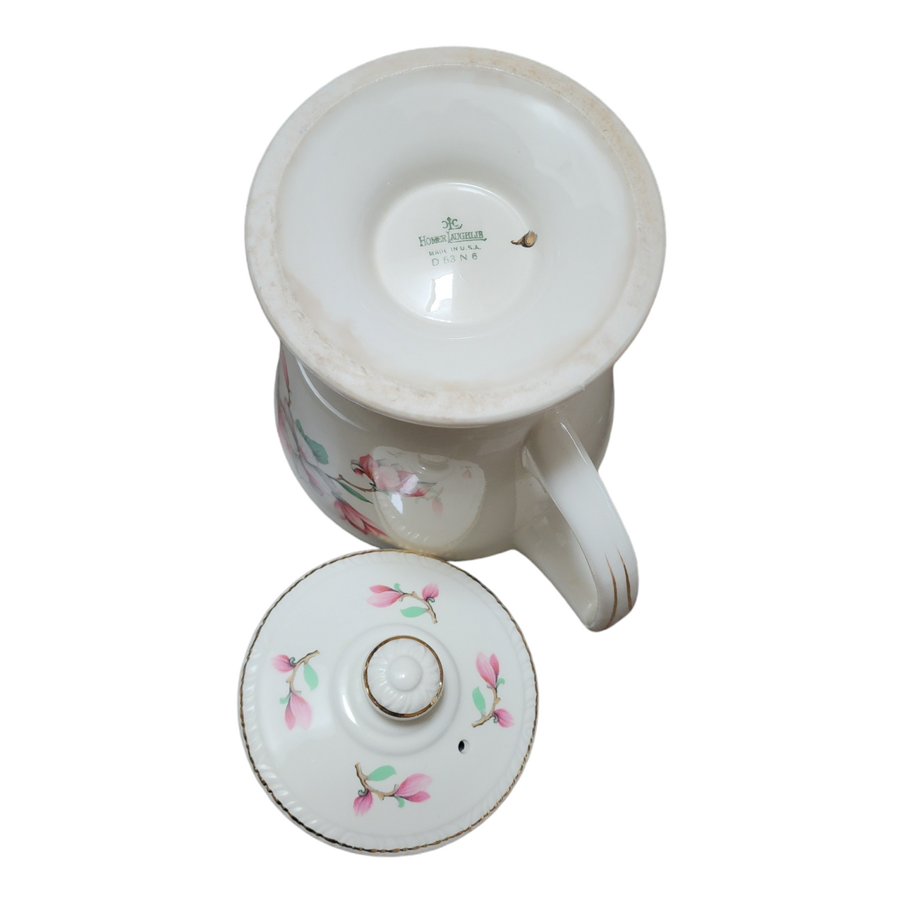 Homer Laughlin Dogwood Liberty Teapot & Lid 5 Cup