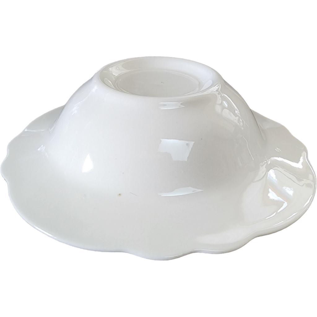 Homer Laughlin Blue Dresden Imperial Flowers Rim Fruit/Dessert Sauce Bowl