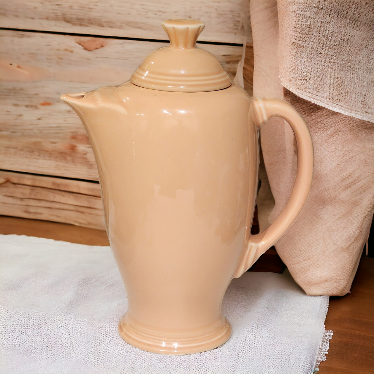 Homer Laughlin Fiesta® Apricot Covered Coffee Server