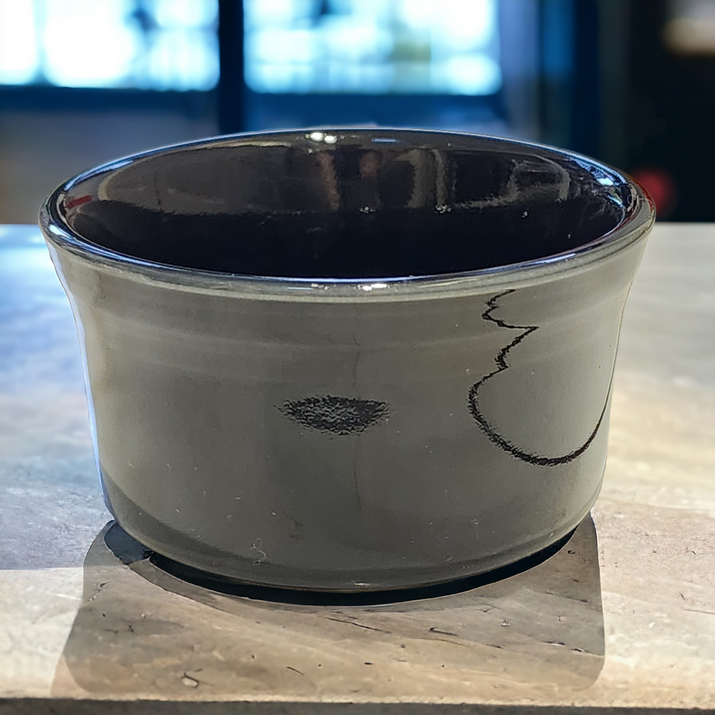 Homer Laughlin Fiesta Black Ramekin Souffle Dessert Bowl