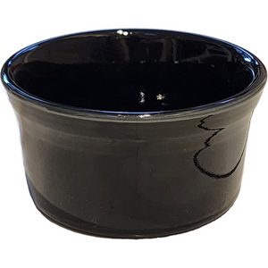 Homer Laughlin Fiesta Black Ramekin Souffle Dessert Bowl