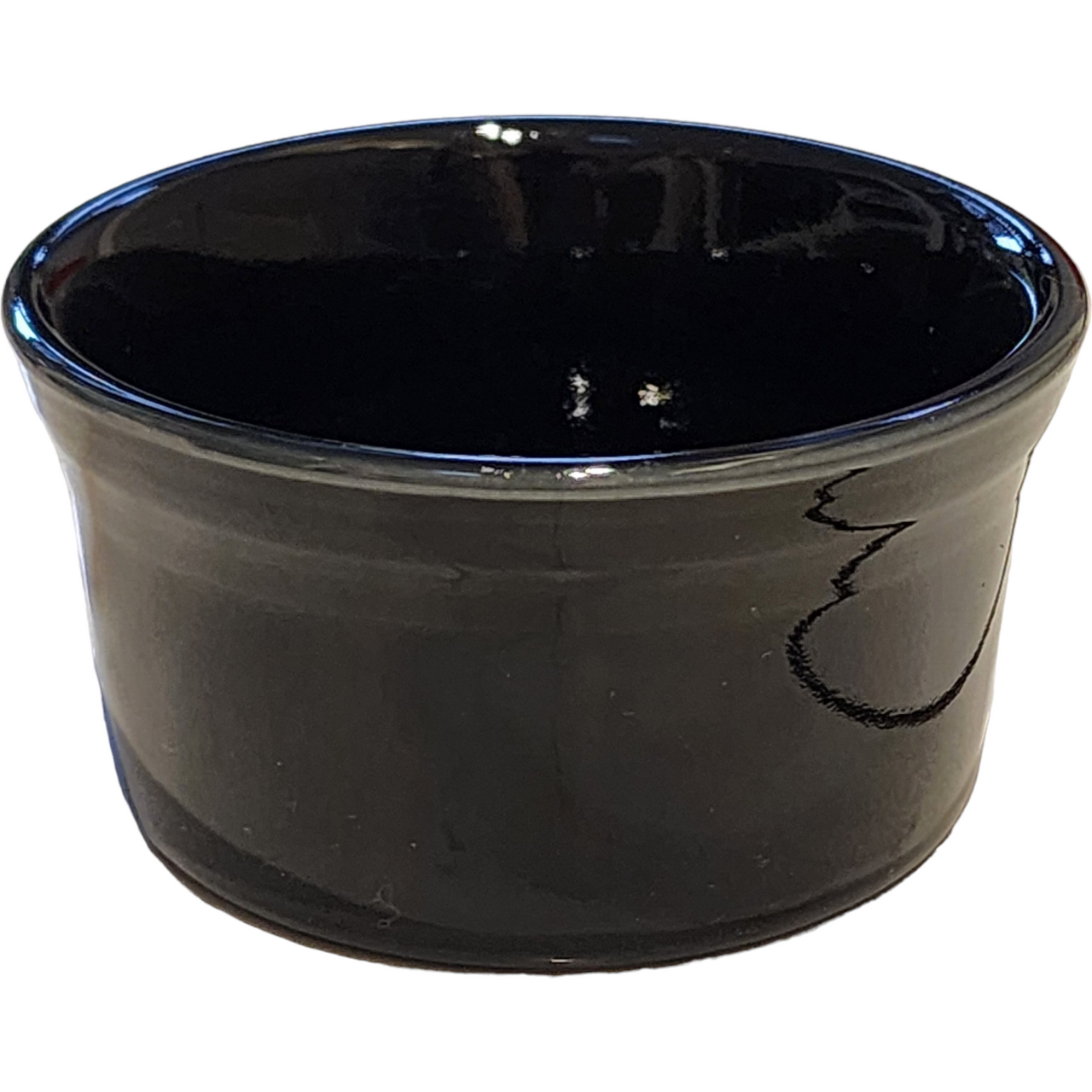 Homer Laughlin Fiesta Black Ramekin Souffle Dessert Bowl