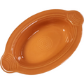 Homer Laughlin Fiesta Butterscotch Open Individual Oval Casserole Dish