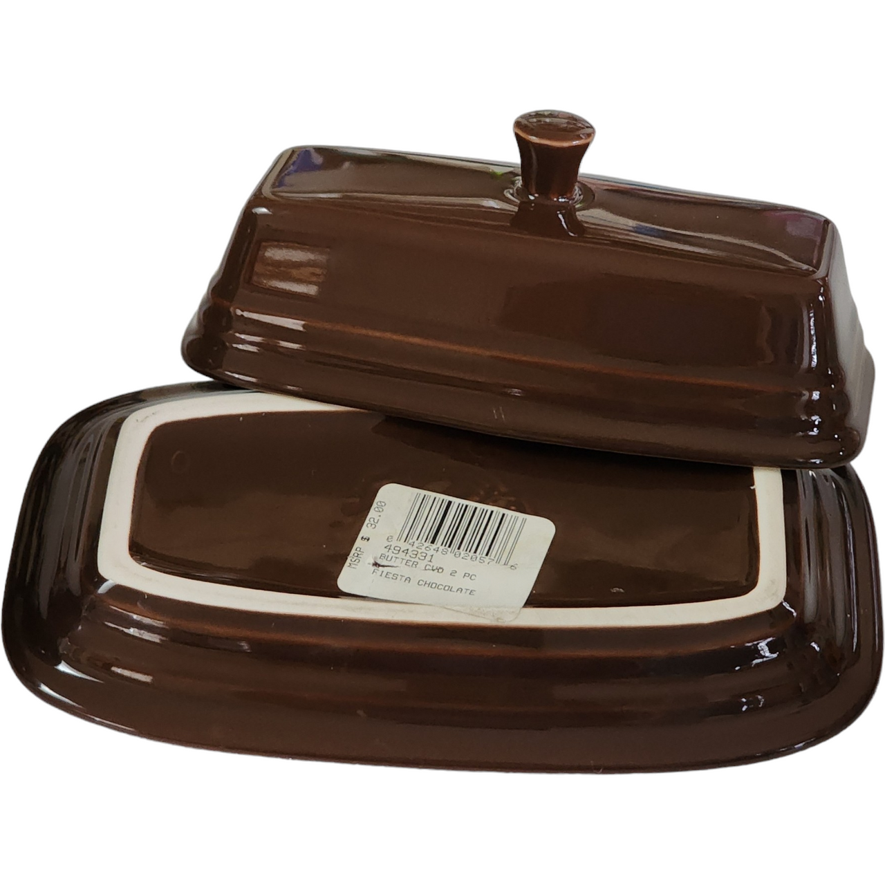 Homer Laughlin Fiesta® Chocolate 1/4 Lb Covered Butter
