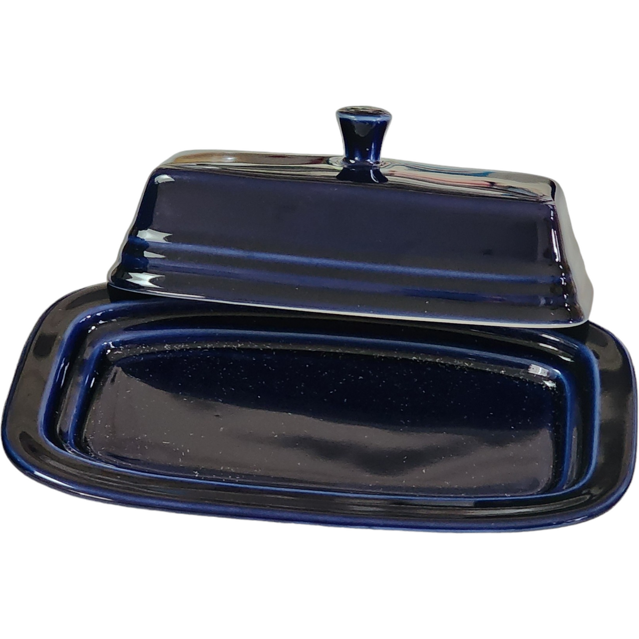 Homer Laughlin Fiesta® Cobalt Blue 1/4 Lb Covered Butter