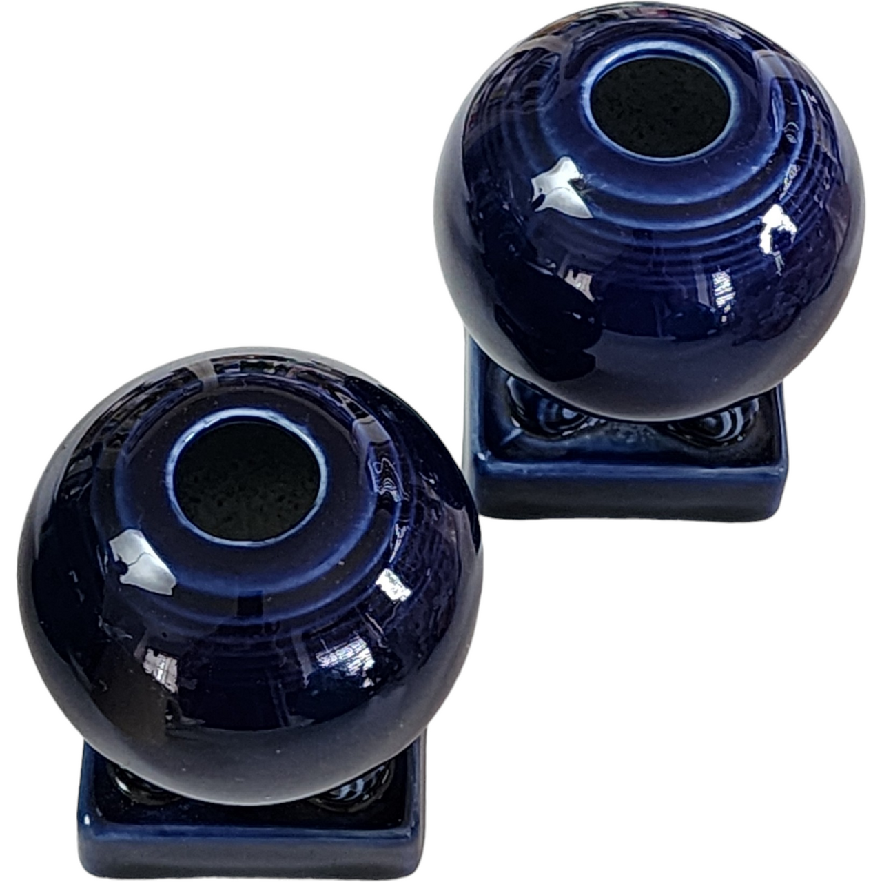 Homer Laughlin Fiesta® Cobalt Blue Bulb Candleholder Set of 2