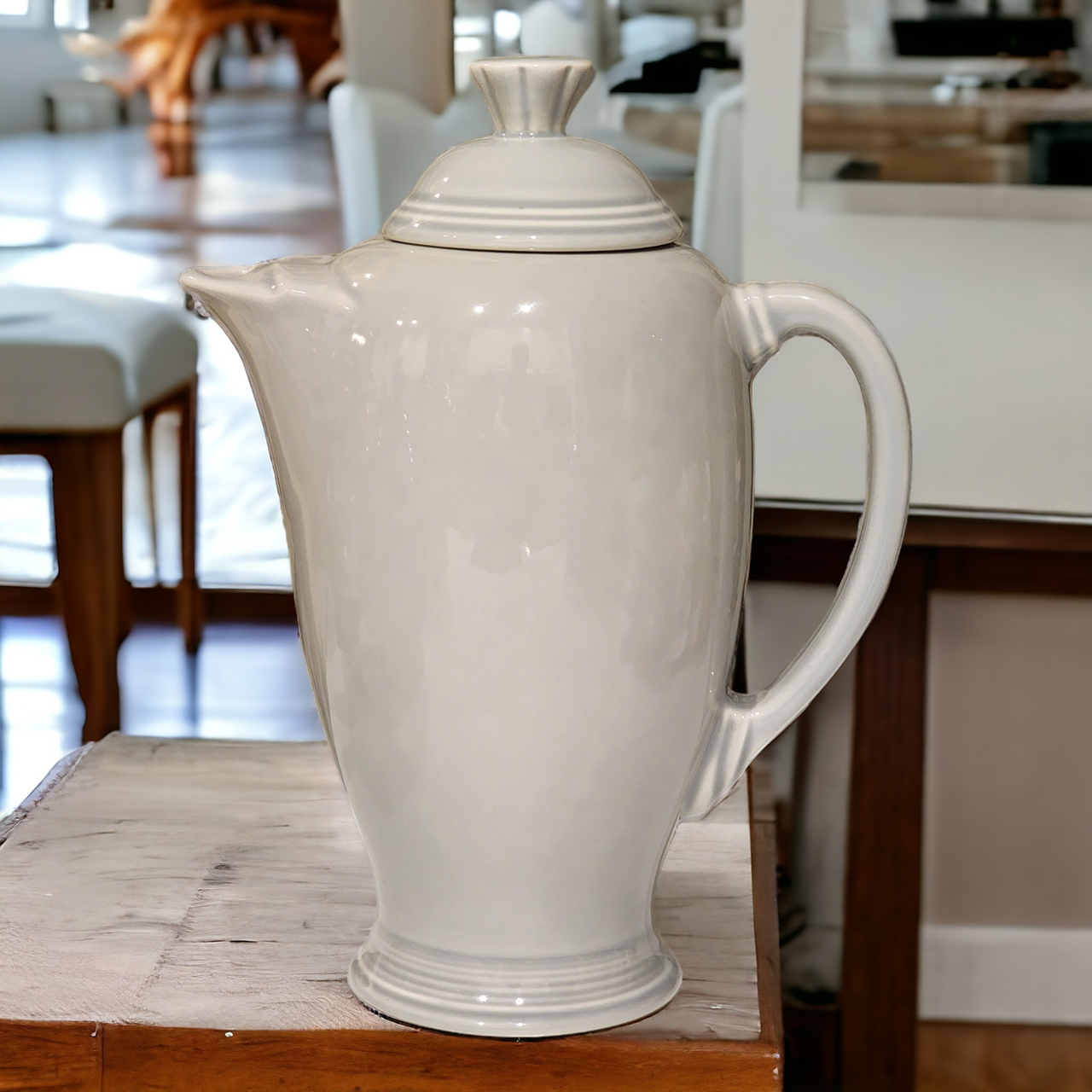 Homer Laughlin Fiesta® Fiesta Gray Pearl Covered Coffee Server