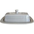 Homer Laughlin Fiesta Gray Pearl 1/4 Lb Covered Butter