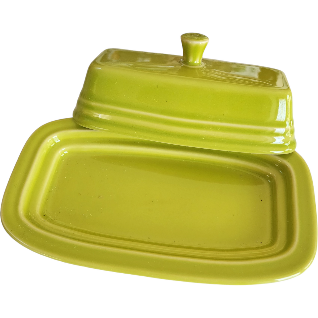 Homer Laughlin Fiesta Lemongrass 1/4 Lb Covered Butter
