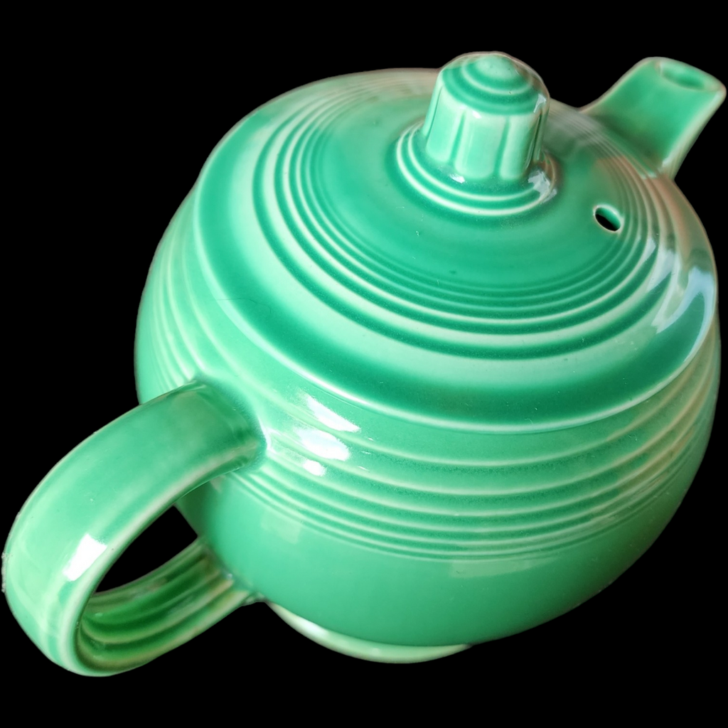 Homer Laughlin Fiesta Light Green Older Teapot & Lid 4 Cup