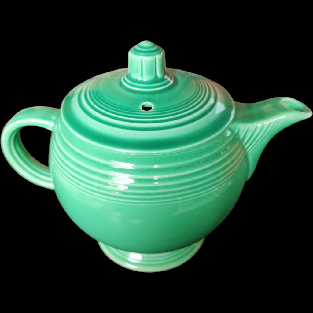 Homer Laughlin Fiesta Light Green Older Teapot & Lid 4 Cup