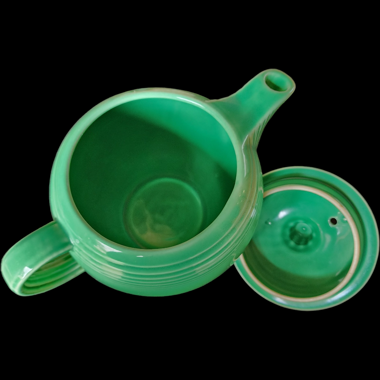 Homer Laughlin Fiesta Light Green Older Teapot & Lid 4 Cup