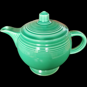 Homer Laughlin Fiesta Light Green Older Teapot & Lid C Handled 4 Cup