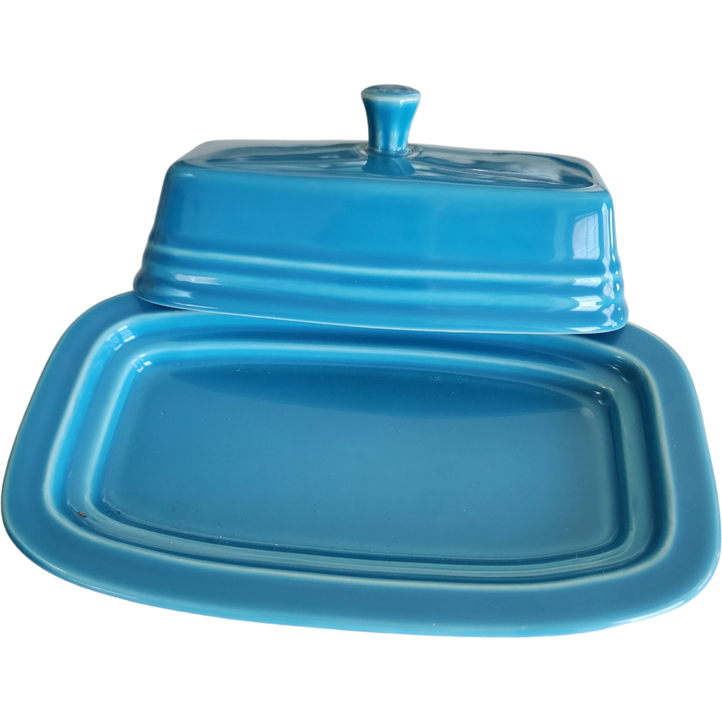 Homer Laughlin Fiesta Peacock 1/4 Lb Covered Butter