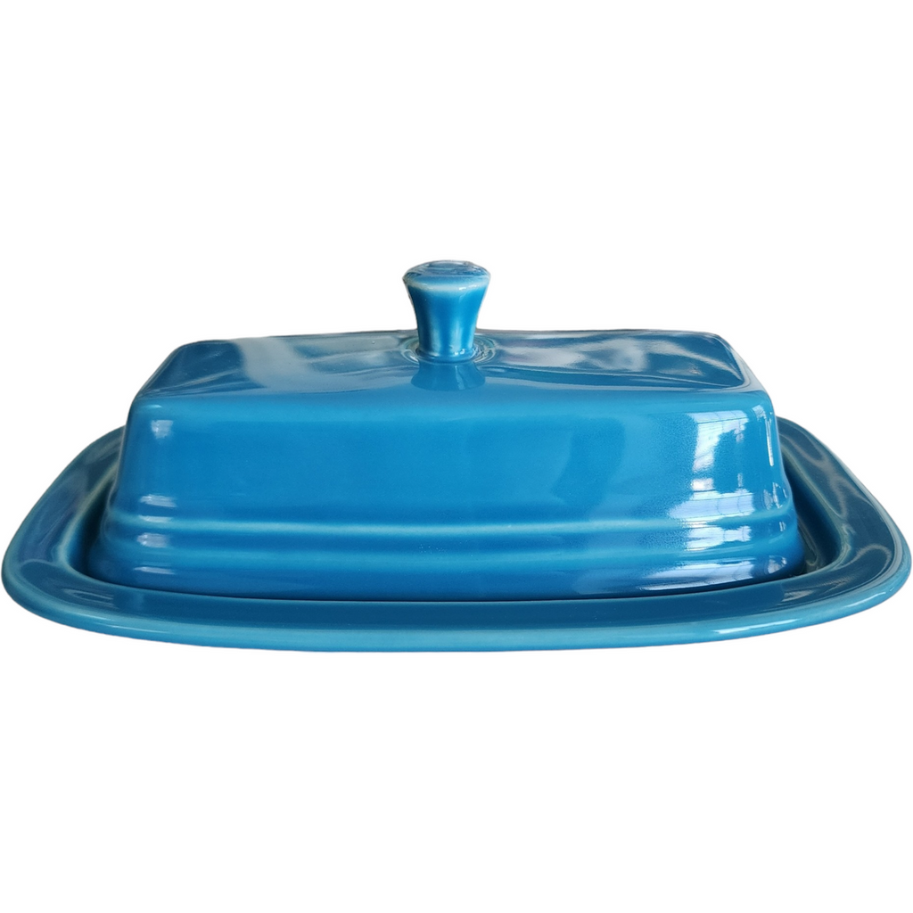 Homer Laughlin Fiesta Peacock 1/4 Lb Covered Butter